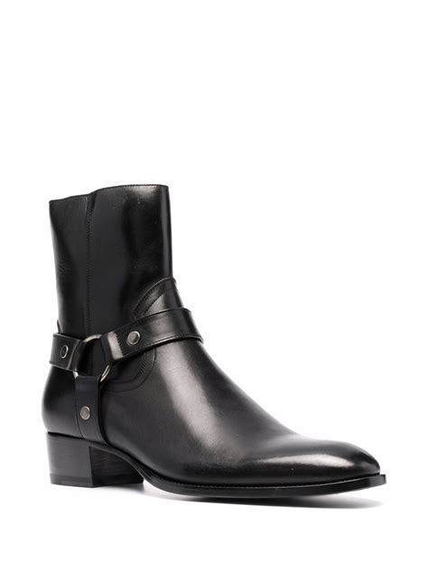 Saint Laurent 40mm Wyatt Harness Boots 